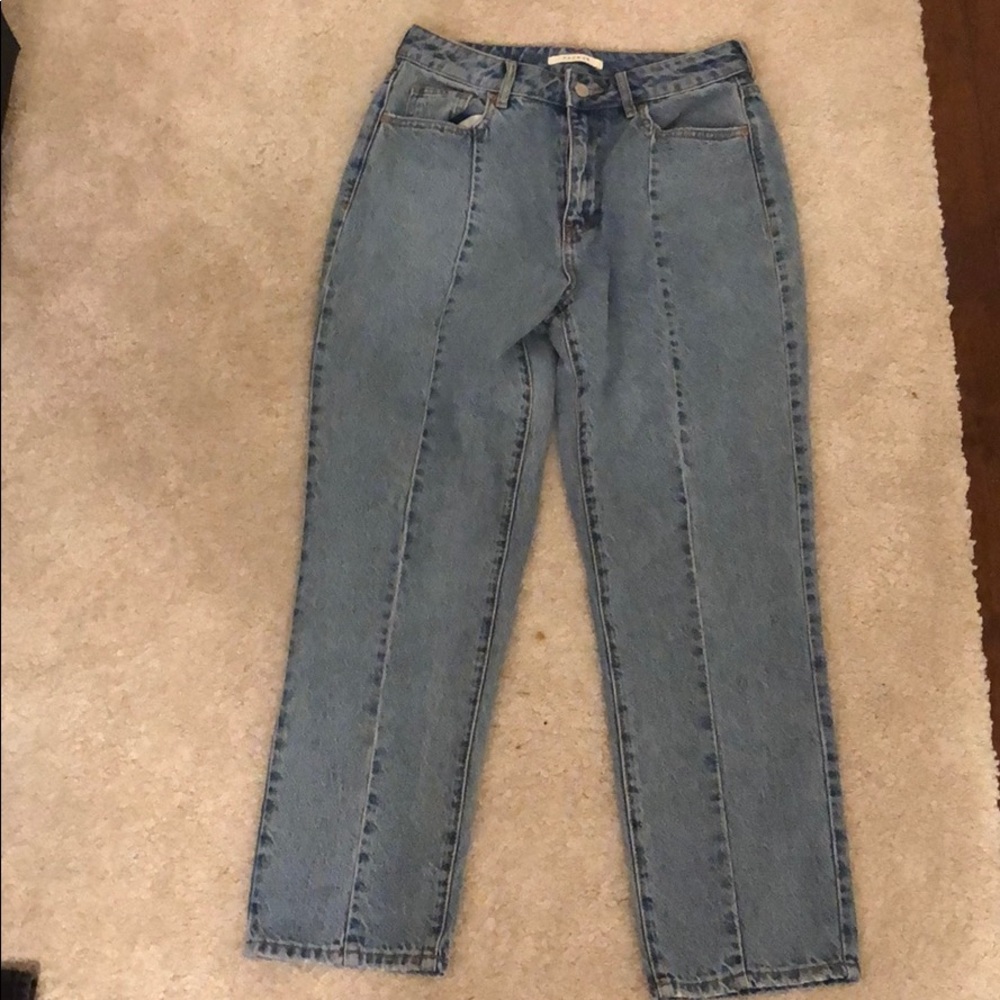 Boyfriend light wash denim jeans